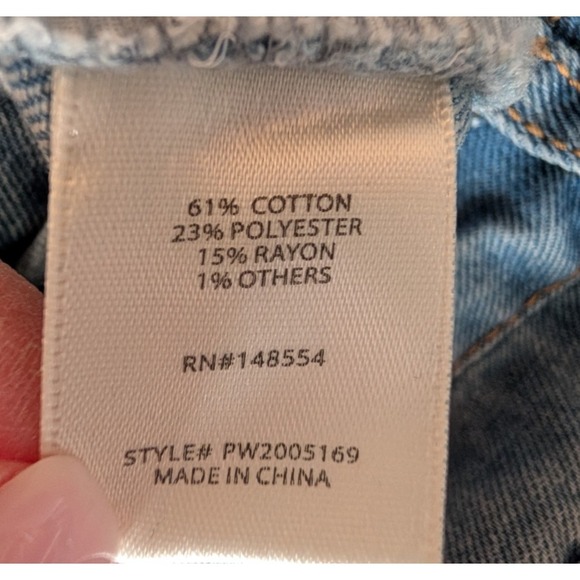 TGLA High Rise Wide Leg Light Wash Jean 29 90s Boho Minimalist Indie Classic - Picture 7 of 14